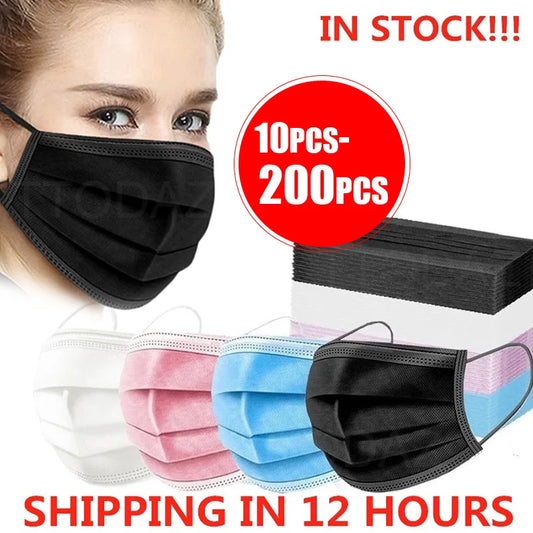 Disposable Face Masks – Protective 3 Layer Masks