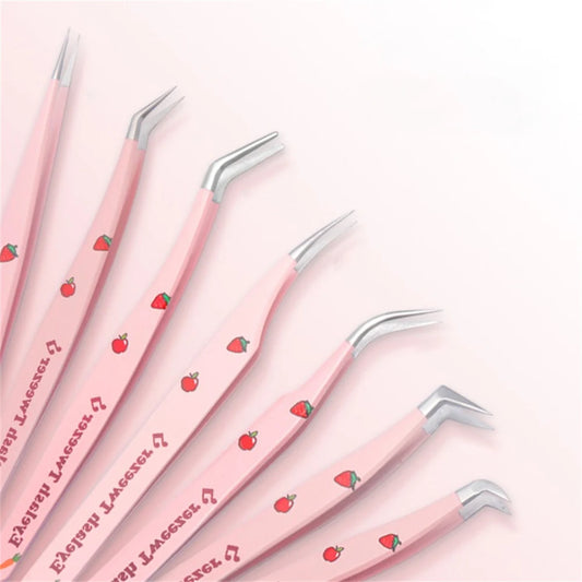 Professional Eyelash Extension Tweezers – Precision Stainless Steel